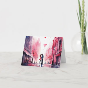 Watercolour Romantic Card