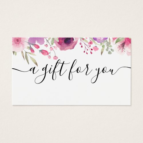 Watercolour Roses Gift Card