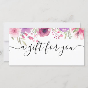 Watercolour Roses Gift Certificate