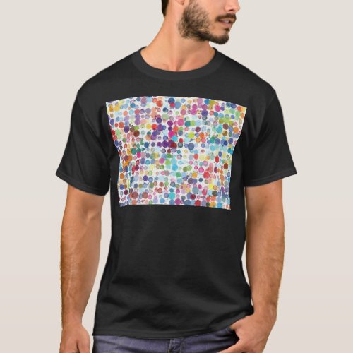 Watercolour Splash Dot Pattern T_Shirt