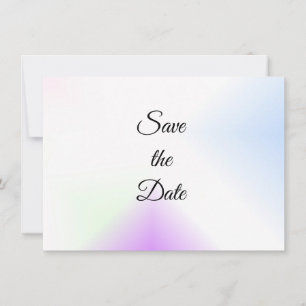 Watercolour Splash Save The Date