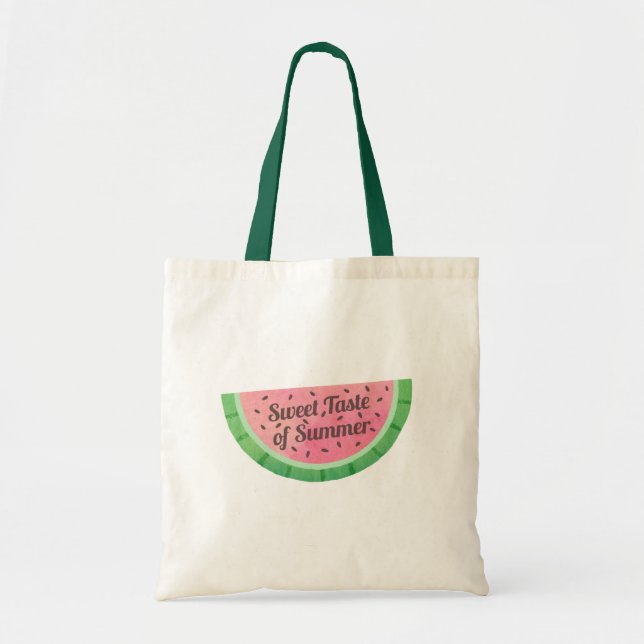 Watercolour Taste of Summer Watermelon Tote Bag (Front)