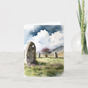 Watercolour Thank You - Castlerigg Stone Circle Card