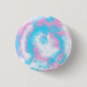 Watercolour transgender badge (subtle) button