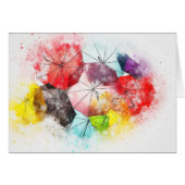 Watercolour Umbrella Abstract Pattern (Front Horizontal)