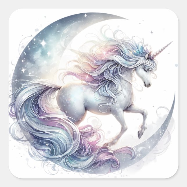 Watercolour Unicorn Stickers (Front)