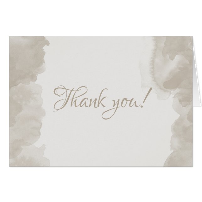 Watercolour Wash in Mushroom by theBarefootBride™ (Front Horizontal)