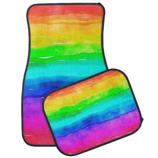 Watercolour watercolor paint wash car floor mat