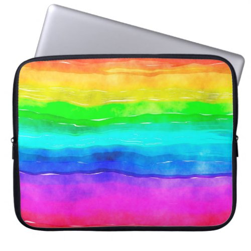 Watercolour watercolor paint wash laptop sleeve