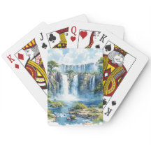 Watercolour Waterfall Victoria Falls 2 Nature