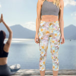 Watercolour Wildflower High Waisted Capris<br><div class="desc">Beautiful wildflower capris perfect for a relaxing yoga session.</div>