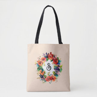 Watercolour Wreath  Tote Bag