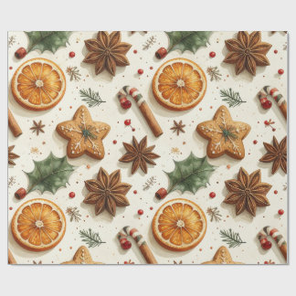 WatercoloWatercolor Christmas Pine Trees Seamless  Wrapping Paper