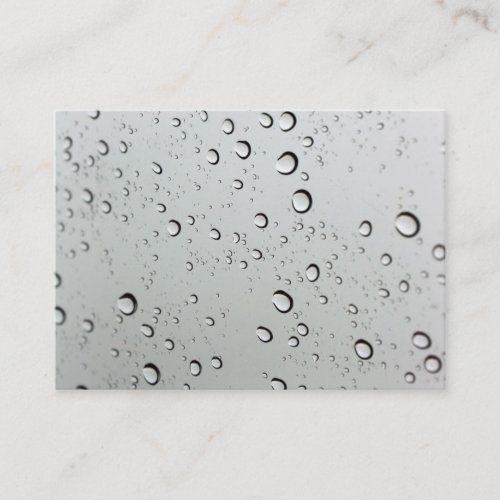 Waterdrops on Glass Background Business Card