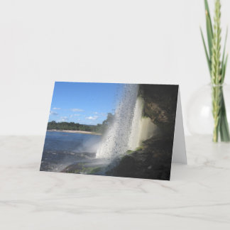 Waterfall 1, Venezuela Jungle Landscape Fine Art Card