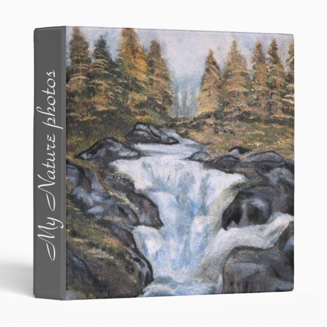 Waterfall 3 Ring Binder (Front/Spine)