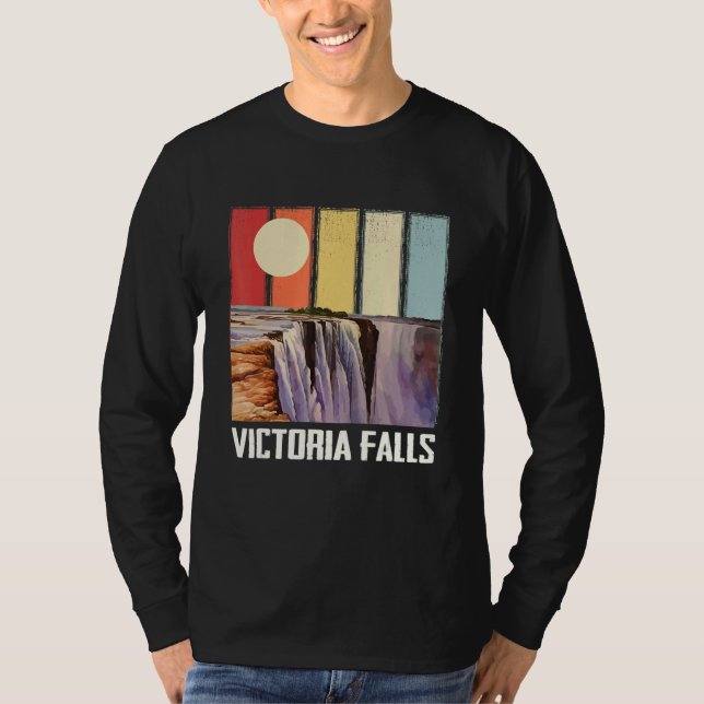 Waterfall Africa Victoria Falls Souvenir Zimbabwe  T-Shirt (Front)