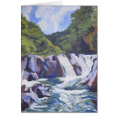 Waterfall and blue sky (Front)