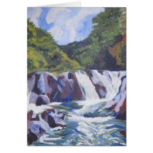 Waterfall and blue sky cards (Front)