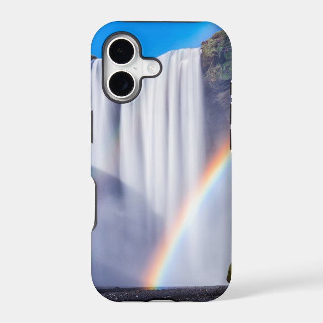 Waterfall and rainbow iphone case (Back)