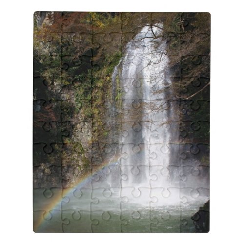 Waterfall and Rainbow Photo Puzzle
