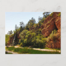 Waterfall and Trail, Hot Springs, South Dakota