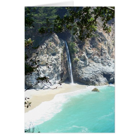 Waterfall at Big Sur Cards (Front)