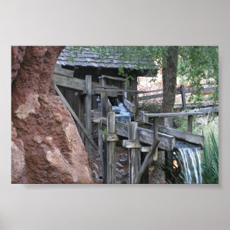 Waterfall at Big Thunder Mountain Railroad Poster