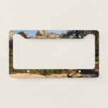 Waterfall at Emerald Pools in Zion National Park License Plate Frame