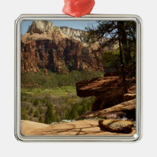 Waterfall at Emerald Pools in Zion National Park Metal Ornament