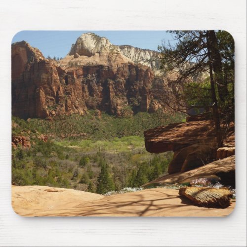 Waterfall at Emerald Pools in Zion National Park Mouse Pad