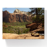 Waterfall at Emerald Pools in Zion National Park Paperweight