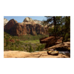 Waterfall at Emerald Pools in Zion National Park Poster