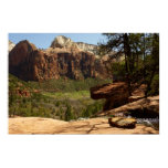 Waterfall at Emerald Pools in Zion National Park Poster