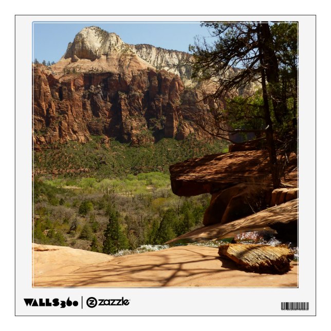 Waterfall at Emerald Pools in Zion National Park Wall Sticker (Front)