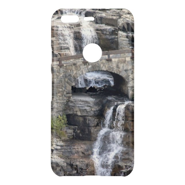 Waterfall At Glacier Google Phone Cases (Back)
