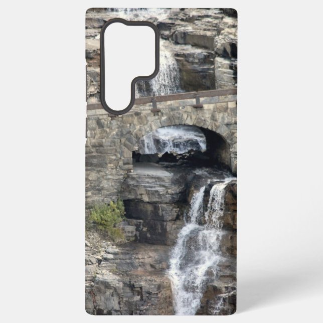 Waterfall at Glacier Samsung Phone Cases (Back)
