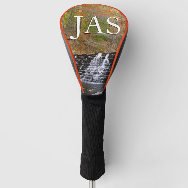 Waterfall at Laurel Hill State Park I Golf Head Cover (Front)