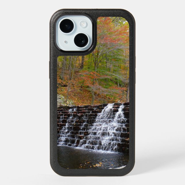 Waterfall at Laurel Hill State Park I iPhone 15 Case (Back)
