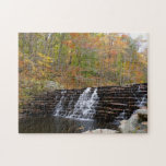 Waterfall At Laurel Hill State Park I Jigsaw Puzzle at Zazzle