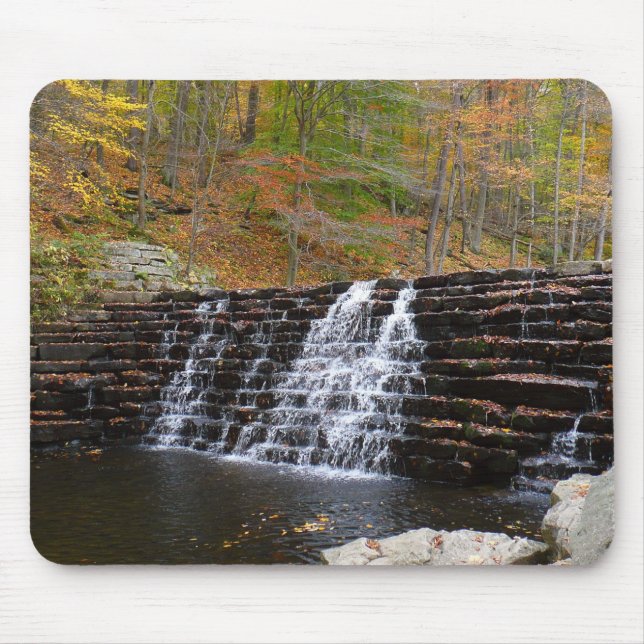 Waterfall at Laurel Hill State Park I Mouse Pad (Front)