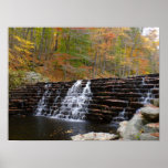 Waterfall at Laurel Hill State Park I Poster