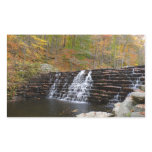 Waterfall at Laurel Hill State Park I Rectangular Sticker