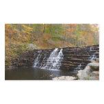 Waterfall at Laurel Hill State Park I Rectangular Sticker