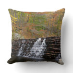 Waterfall at Laurel Hill State Park I Throw Pillow