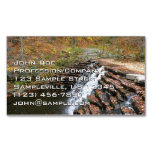 Waterfall at Laurel Hill State Park II Business Card Magnet