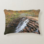 Waterfall at Laurel Hill State Park II Decorative Pillow