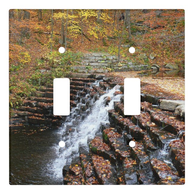Waterfall at Laurel Hill State Park II Light Switch Cover (Front)