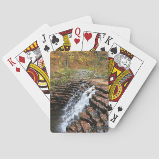 Waterfall at Laurel Hill State Park II Poker Cards