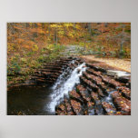 Waterfall at Laurel Hill State Park II Poster